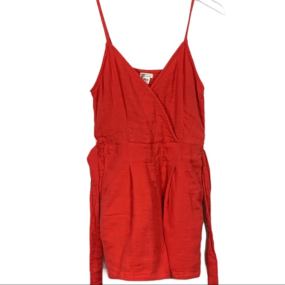 NWT Billabong Rad Red Linger On Romper V-Neck - Picture 4 of 14